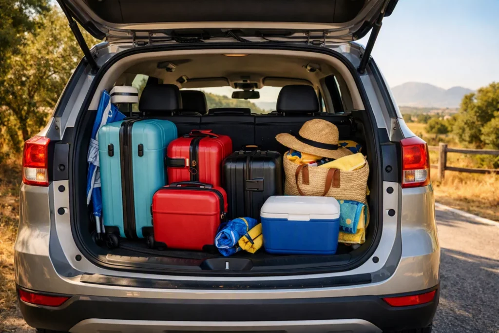 Cómo cargar el coche para las vacaciones de forma segura organizando correctamente el equipaje