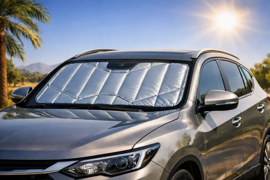 Los parasoles para coche son una medida eficaz en verano para reducir el calor en el interior del vehículo.