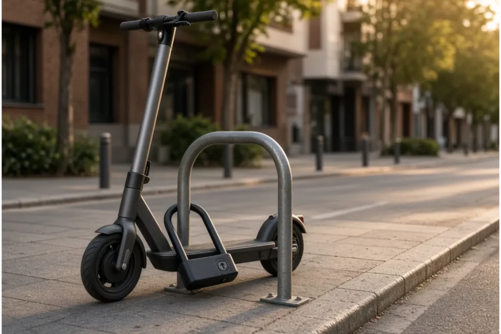 Los candados para patinete eléctrico ayudan a proteger el vehículo en las calles urbanas