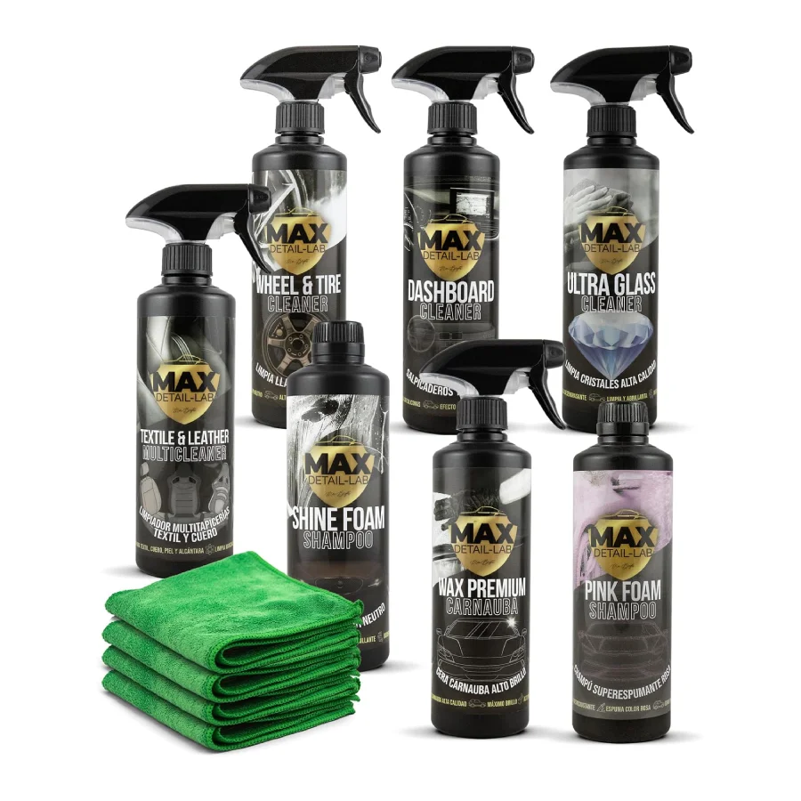 Kit limpieza MAX DETAIL-LAB PACK COMPLETO