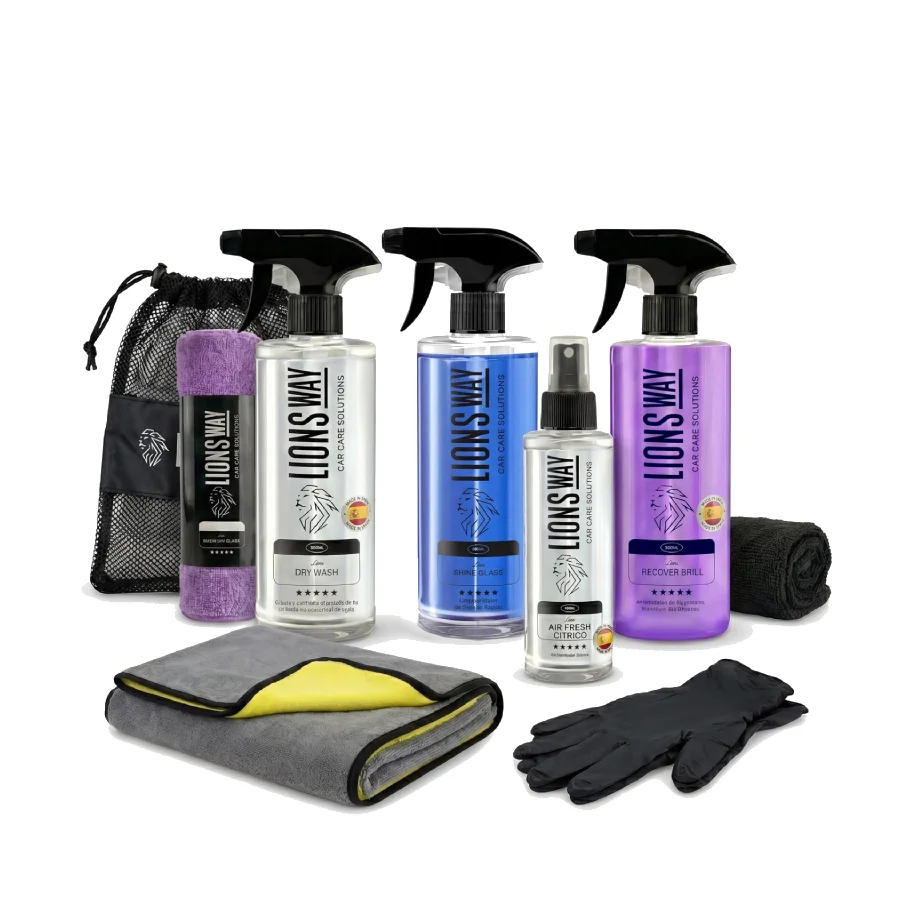 Kit limpieza coche LIONSWAY KIT LIMPIEZA COMPLETO