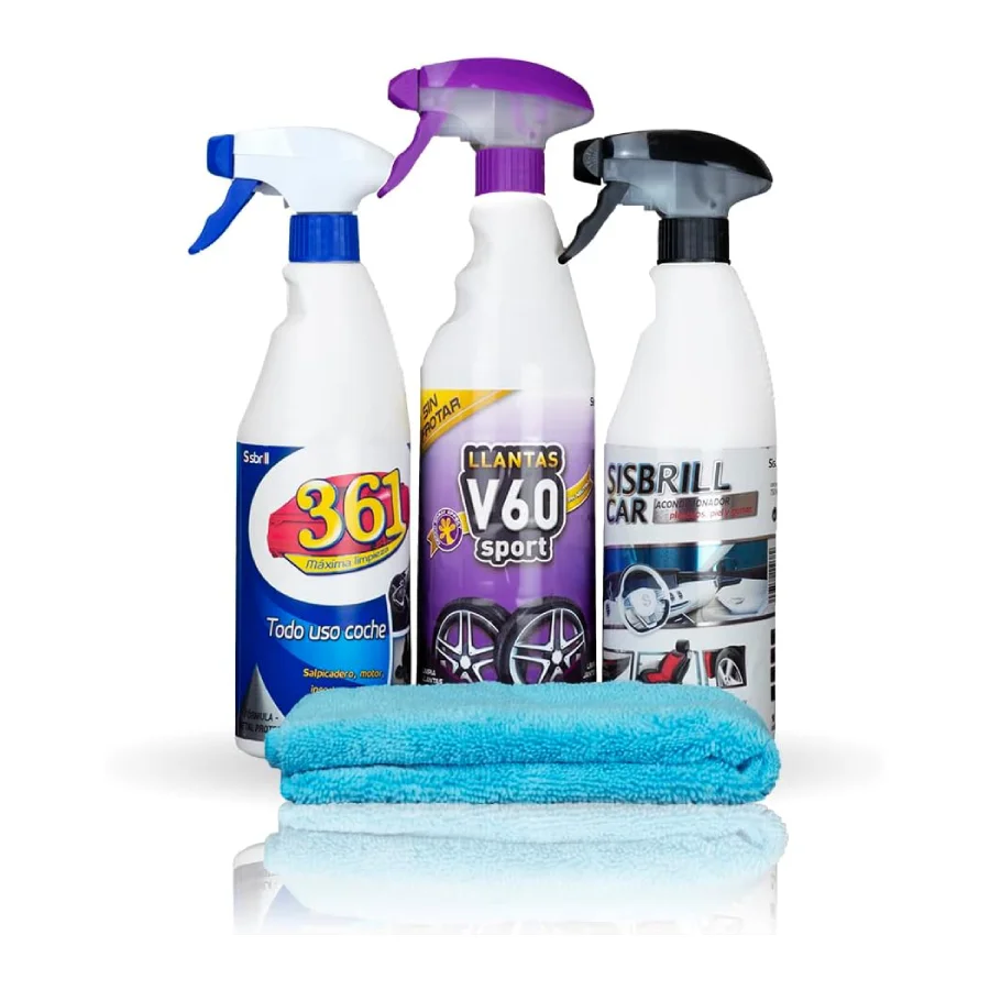 Kit limpieza coche SISBRILL KIT TRIO ESENCIAL A1112