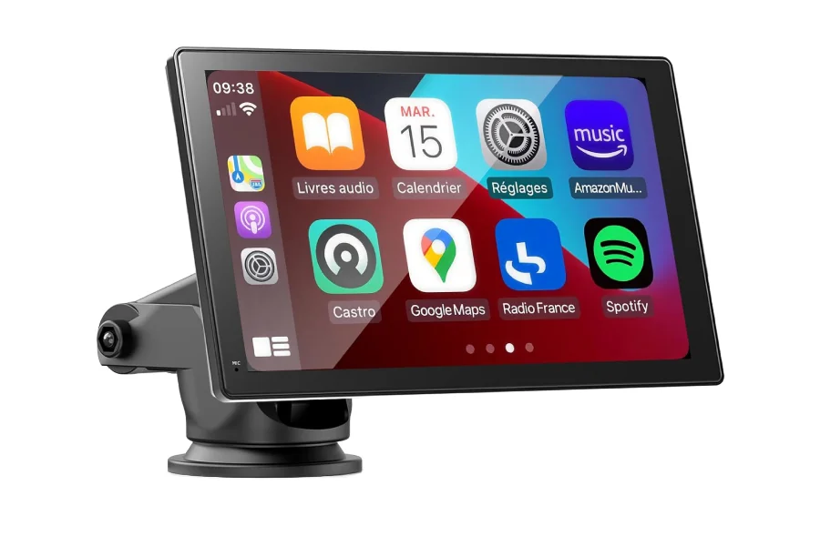 Pantalla multimedia portátil Android Auto Apple CarPlay