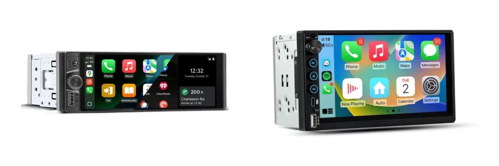 Pantallas multimedia 1 DIN y 2 DIN Android Auto Apple CarPlay