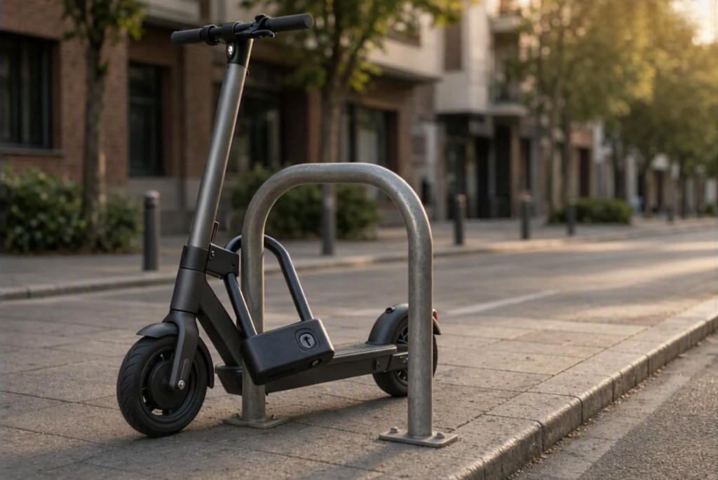 Los candados para patinete eléctrico ayudan a proteger el vehículo en las calles urbanas