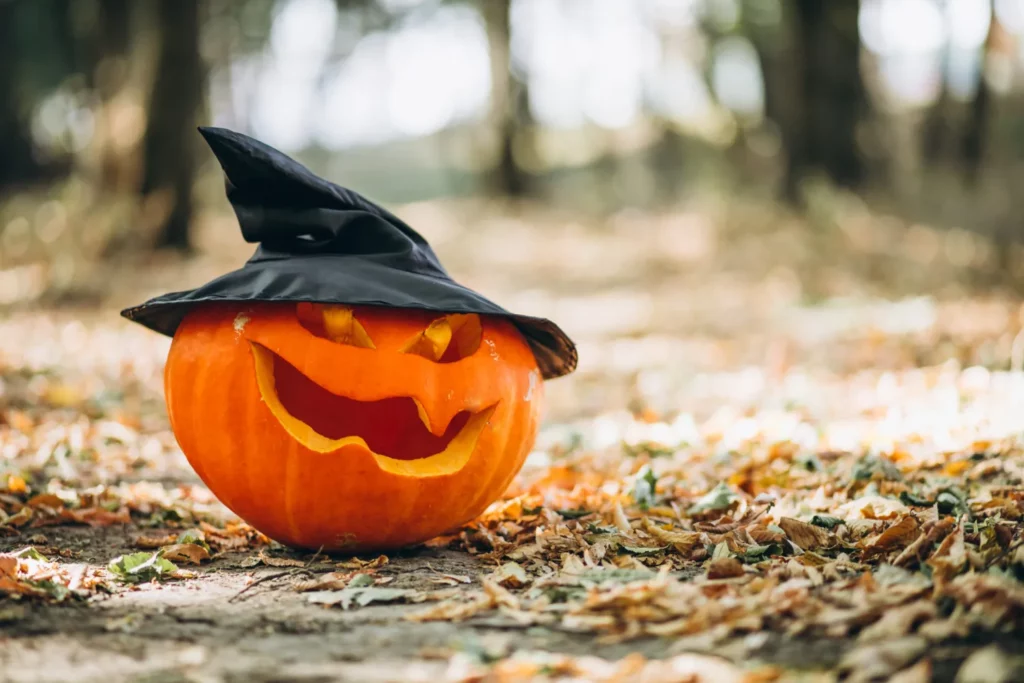 Calabaza bruja de Halloween